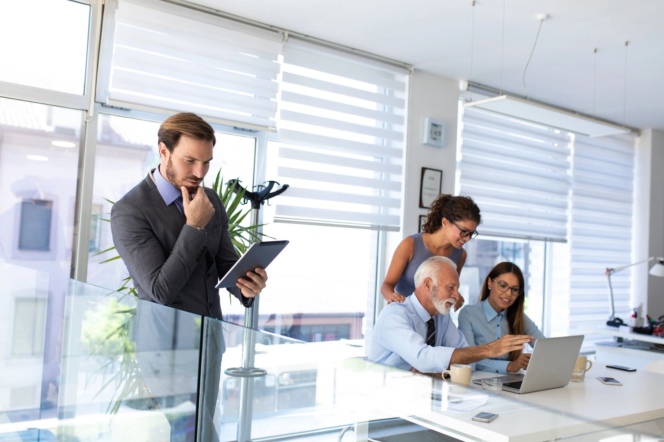 business consulting team modern office